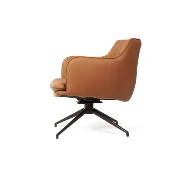 Лаунж кресло Sofia, экокожа терракот