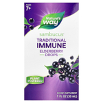 Nature's Way, Sambucus®, капли с бузиной, для детей от 7 лет, со вкусом ягод, 30 мл (1 жидк. унция)