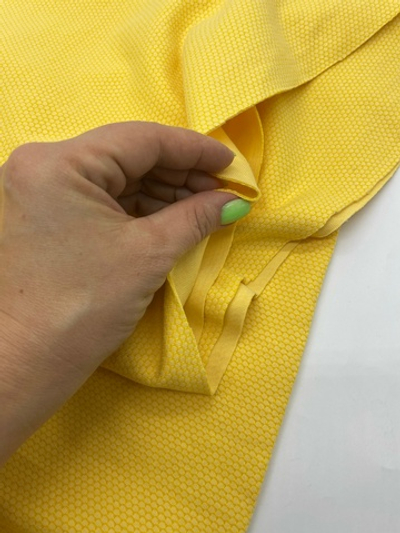 Футер Дабл Фейс соты желтый