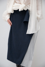 Юбка из шерсти с воланом GLORY