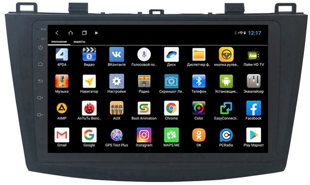 Магнитола для Mazda 3, Axela 2009-2013 - Parafar PF034XHD на Android 13, 8-ядер, 4Гб+64Гб, CarPlay, 4G SIM-слот