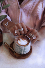 Кольцо «Мозаик» с овальным розовым кварцем и сердечком белый циркон