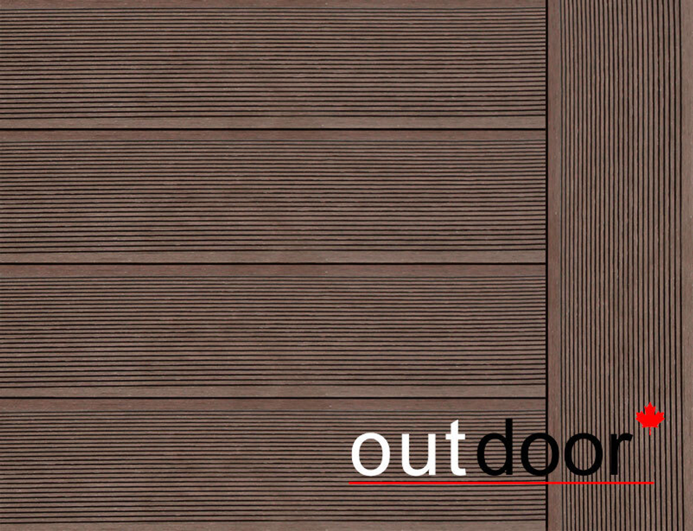Террасная доска ДПК Outdoor 3D 150*25*4000 мм. STORM/вельвет коричневая микс