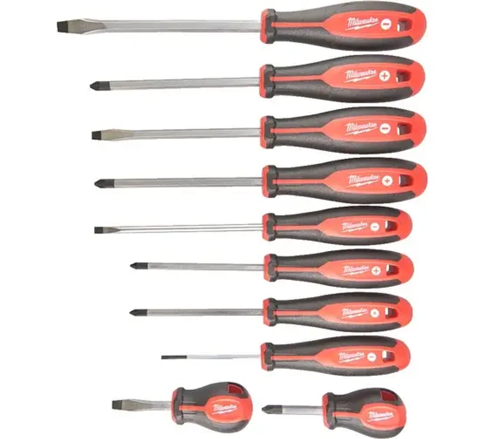 Набор отверток магнитных с трехгранной рукояткой 3 (10шт)