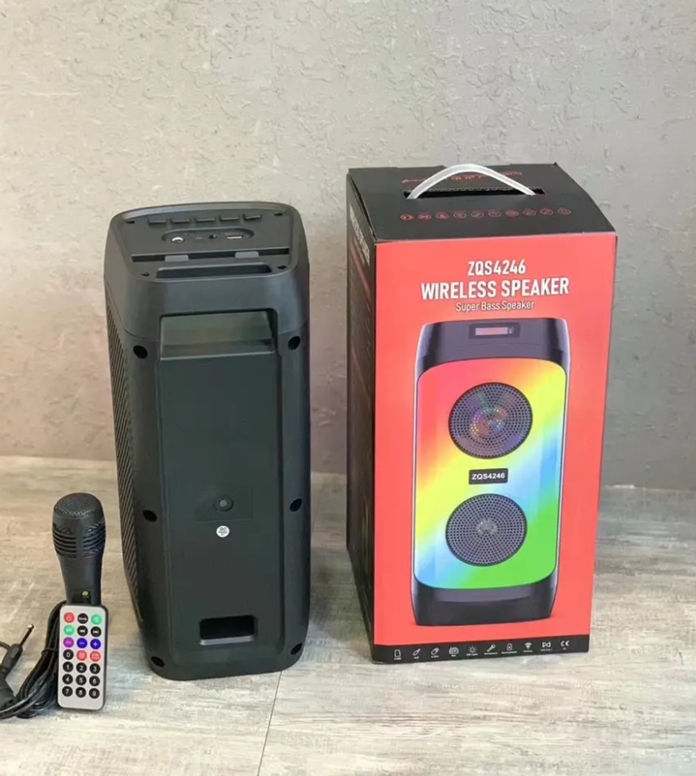 Беспроводная колонка BT Speaker ZQS-4246 (30W/3.6А+микрофон)