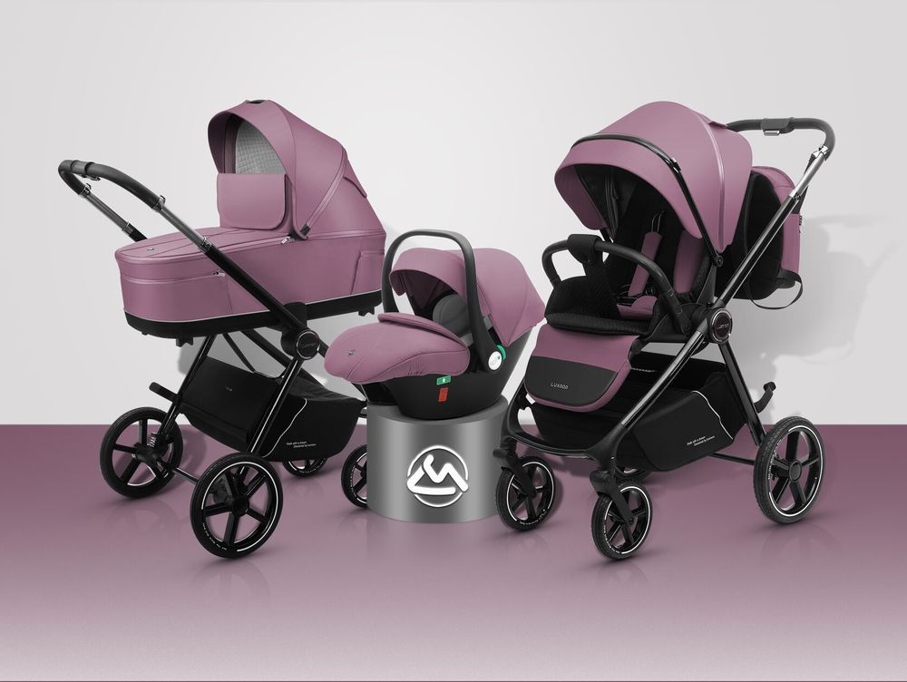 Детская коляска Luxmom 812 3в1 (фиолетовый)