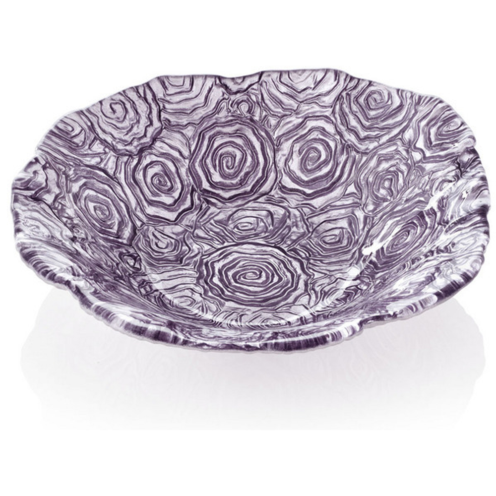 Тарелка суповая IVV Розето 22см лиловая