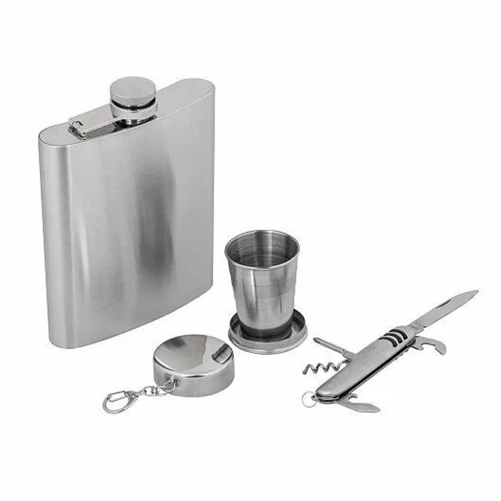 Набор GT (GT-2023-PT-18D) (фляжка 540 мл + 1 стакан раскладной + мультитул)