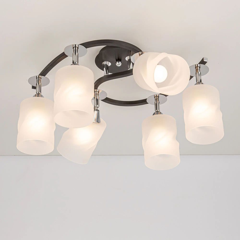 Citilux Сиерра CL119261 Люстра с поворотными плафонами Чёрная