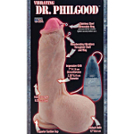 Большой фаллос рок-звезды с пирсингом и с вибрацией Dr. Philgood (Цвет: телесный)