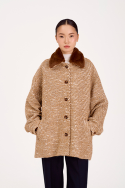 Роба Americano (Американо) в клетку бежевая