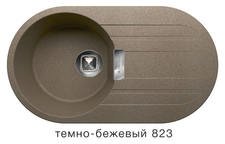 Кухонная мойка Tolero Loft TL-780 780x435мм Темно-бежевый №823