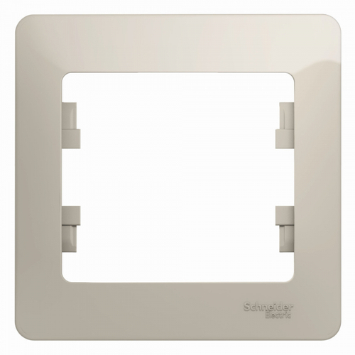 Schneider Electric Glossa Молочный Рамка 1-местная IP20 скрытая установка GSL000901