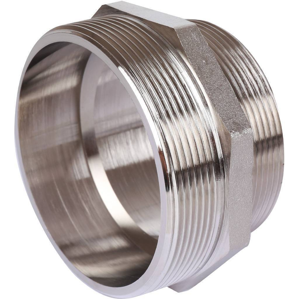 Ниппель STOUT переходной никелированный 3"x2 1/2" НР/НР