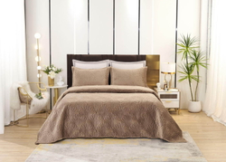 Покрывало 240x280 Sofi De MarkO Ариэль коричневое