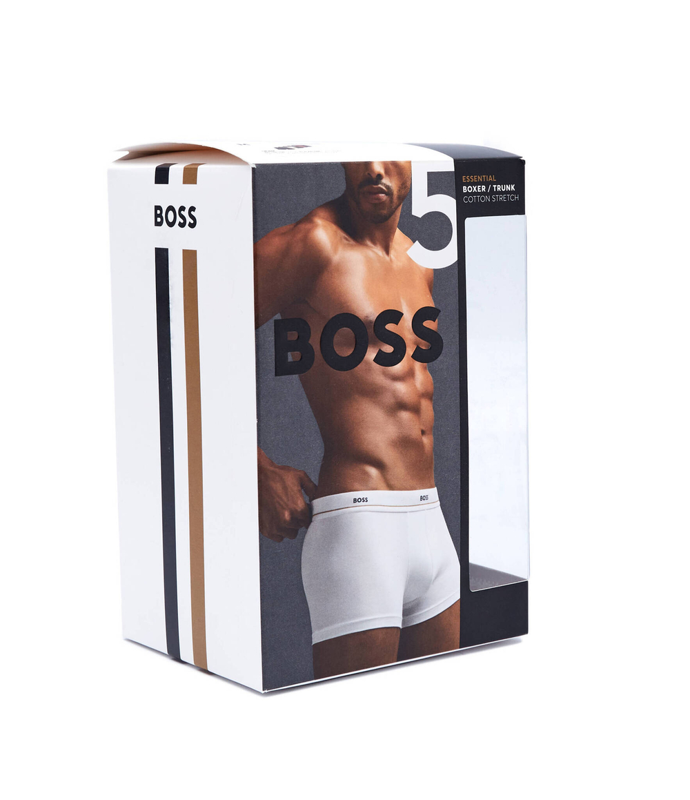 Трусики-боксеры 5шт. BOSS BLACK - черный(50517854)