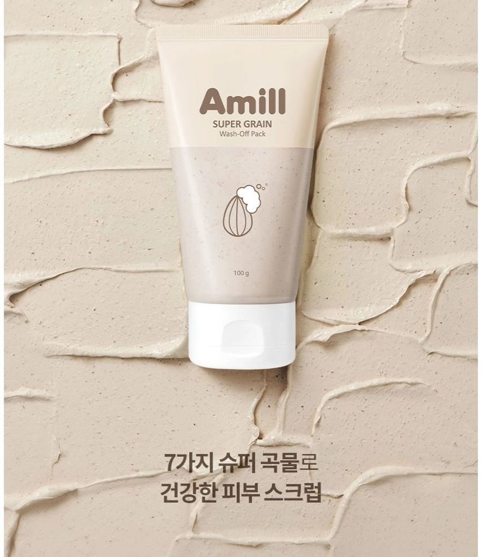 Amill Super Grain Wash-Off Pack глиняная маска с зерновыми экстрактами