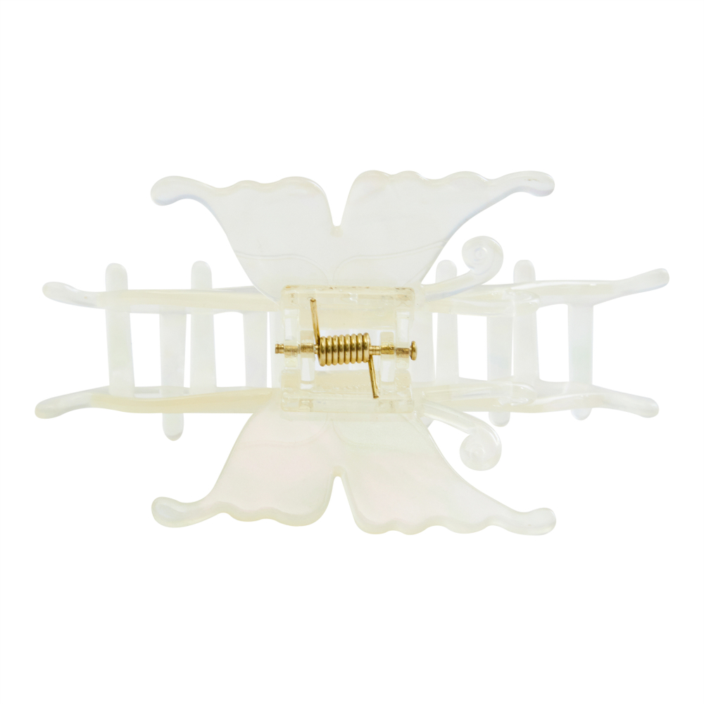 Заколка-краб бабочка,перламутровая