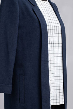 Жакет женский 3619зпа, темно-синий #38ТС043619зп