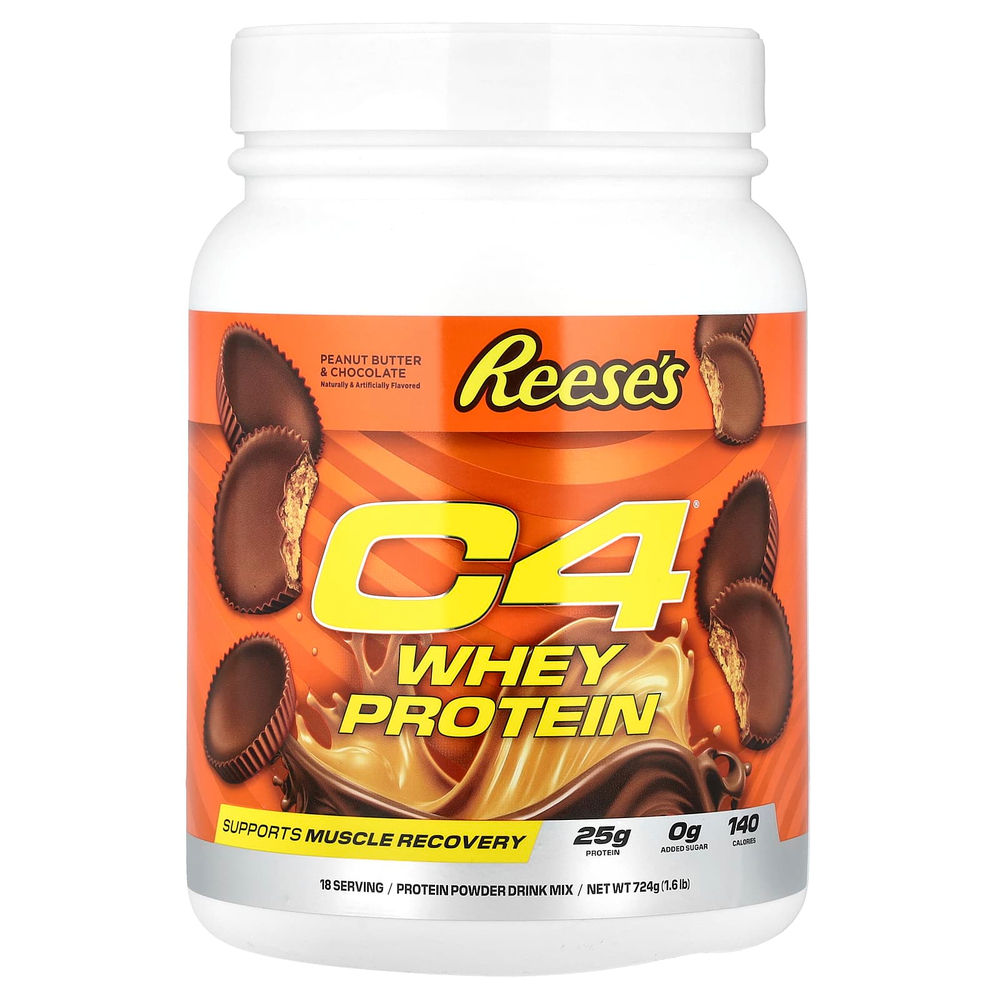 C4 / Cellucor, C4® Whey Protein, арахисовое масло и шоколад Reese's, 724 г (1,6 фунта)
