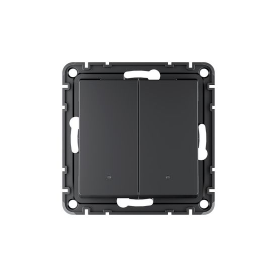 Выключатель 2-кл. AtlasDesign Smart 10А (сх. 5) L+N с подсветкой Zigbee механизм карбон SE ATN001053Z