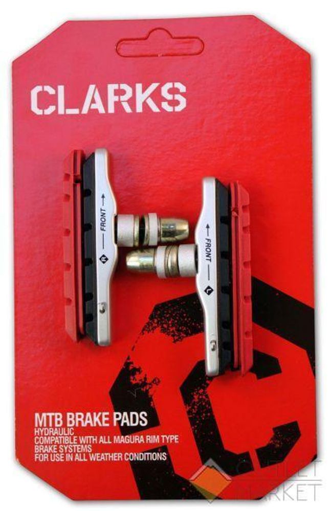 Вкладыш CLARKS CP513 + сменные резинки XTR 70 мм симметричные с крепежом