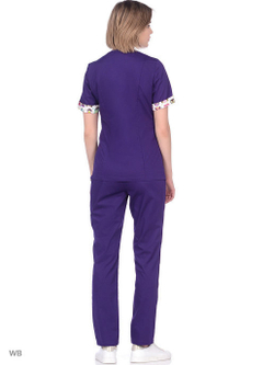 Фиолетовый медицинский костюм