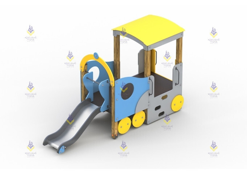 Игровой комплекс «Паровозик» с горкой