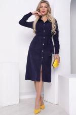 Платье рубашка "Джоанна" (синее) П8527 LT Collection