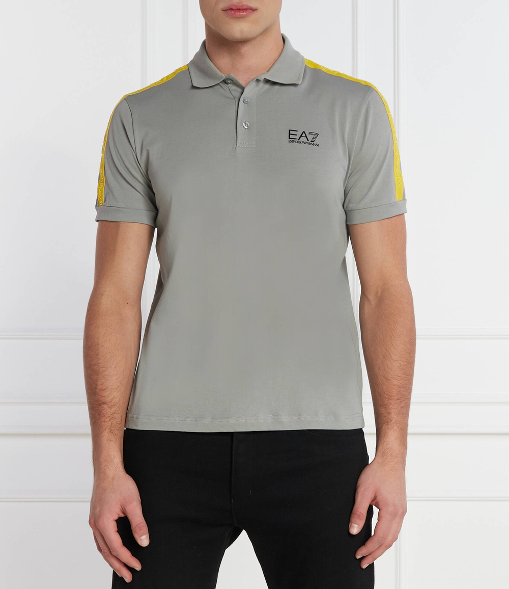 Поло EA7 - серый(3DPF23 PJ02Z)