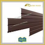 Сайдинг металлический L -Брус VikingMP-01- RALL 8017 Шоколадно-коричневый  0.45мм