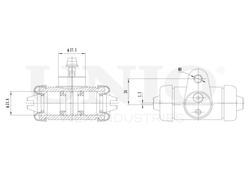 Цилиндр тормозной колесный UNIO BRC-20558