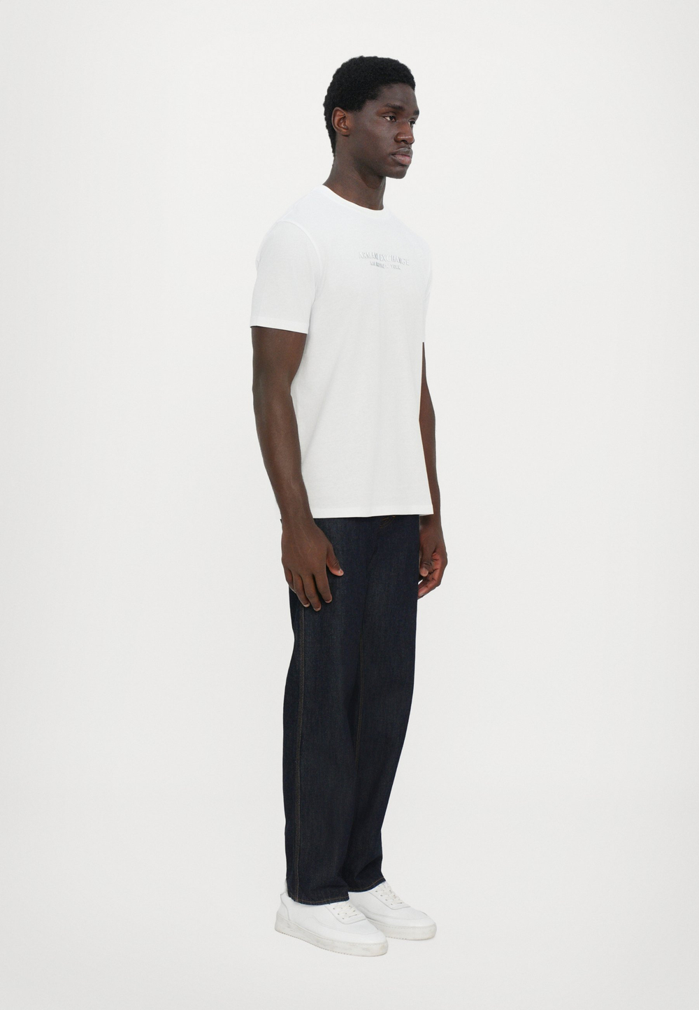 Armani Exchange T-SHIRT REGULAR FIT - Футболка с принтом - Белый