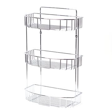 Полка 3-ярусная прямая полуовальная 30,5х15х49 см. Besser BS 0282E из хромированной стали