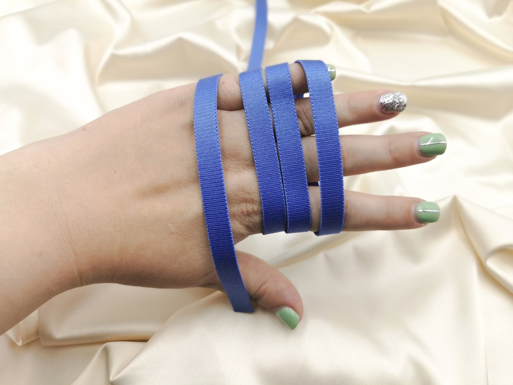 Бретелечная резинка без фестонов, 10мм, ультрамарин, (Арт: BR640/10-1474), м