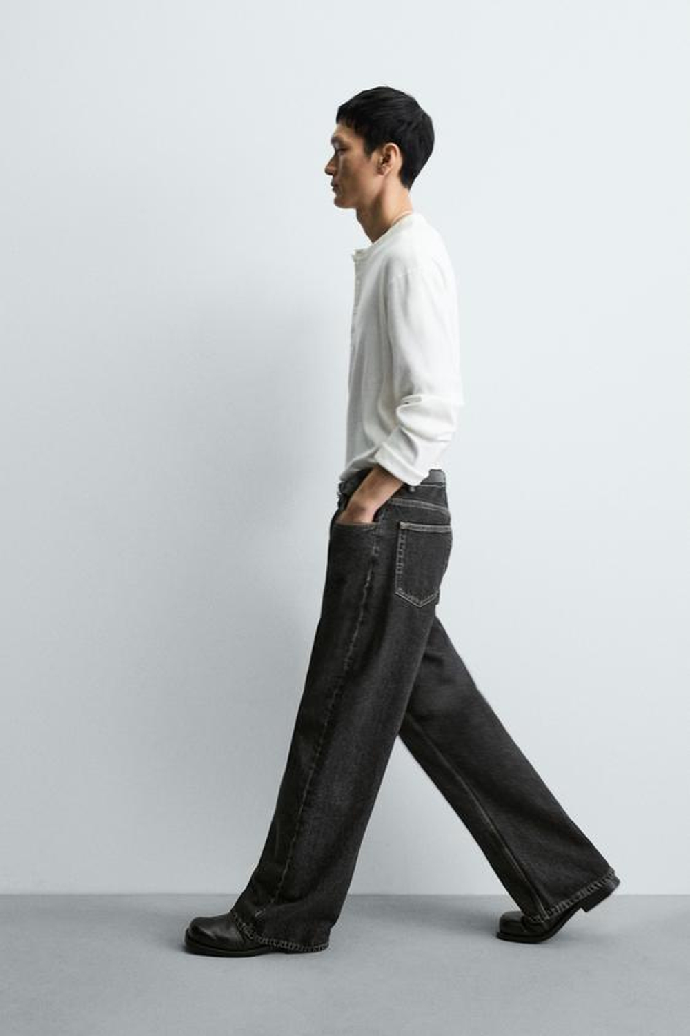 ZARA ДЖИНСЫ FLARE FIT, УГОЛЬНЫЙ