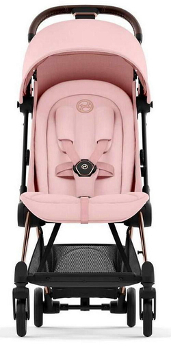 Коляска Cybex Coya Rosegold Frame Cloud G i-Size Moon Black Plus 2 в 1 Peach Pink с дождевиком и бампером