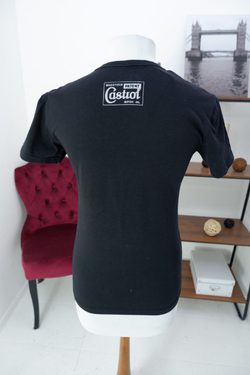 Футболка из хлопка с принтом 44 размер