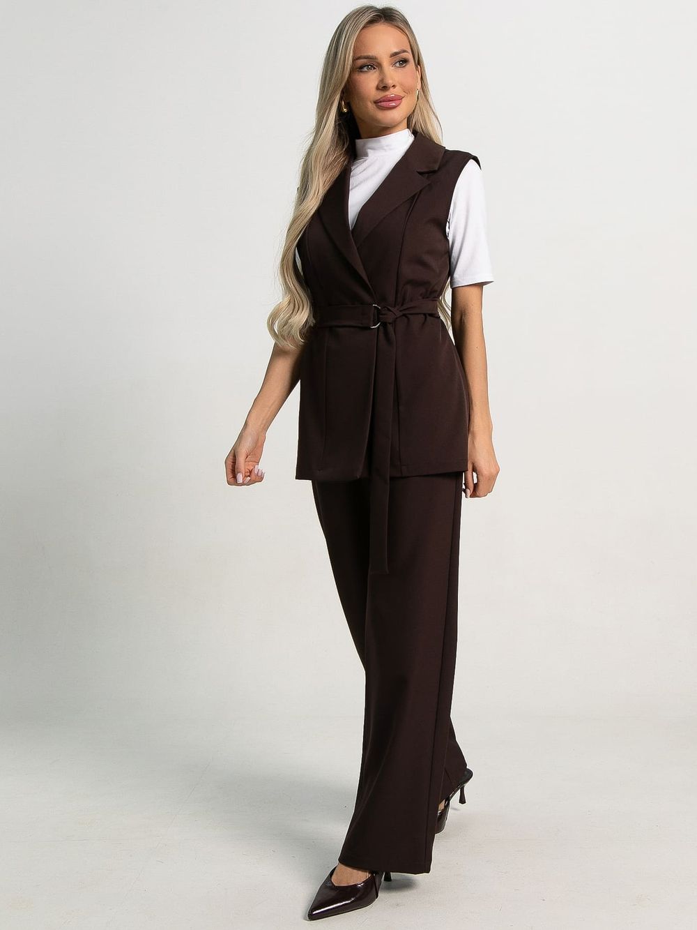 Костюм брючный Амстердам (шоколад) К15585-12М LT Collection