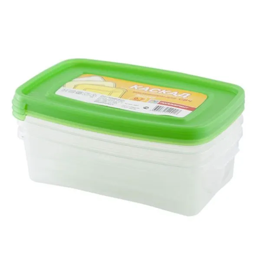 Комплект контейнеров СВЧ 0,7л 3шт. КАСКАД