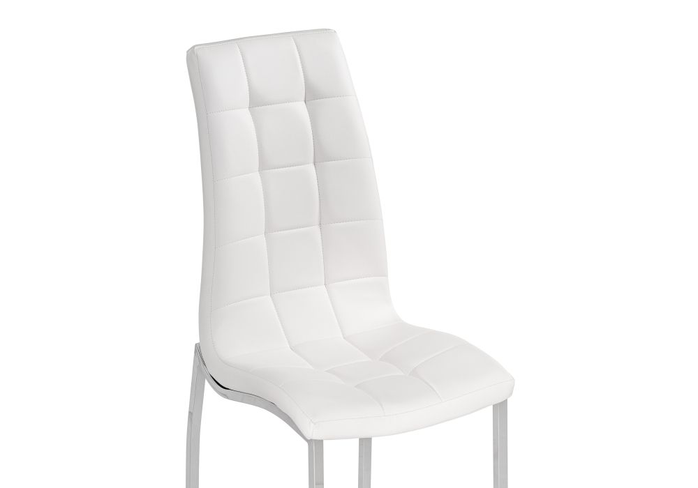 Стул на металлокаркасе DC2-092-2 white / chrome