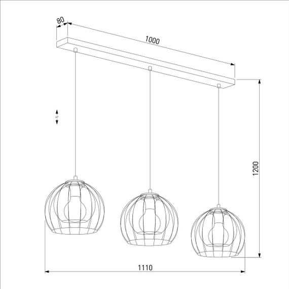 Подвесной светильник TK Lighting 4483 Universo Black