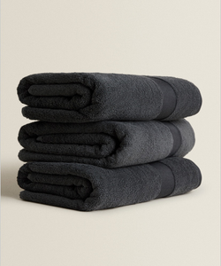 ZARA HOME ПОЛОТЕНЦЕ ИЗ ХЛОПКА ВЫСШЕГО КАЧЕСТВА, СЕРЫЙ