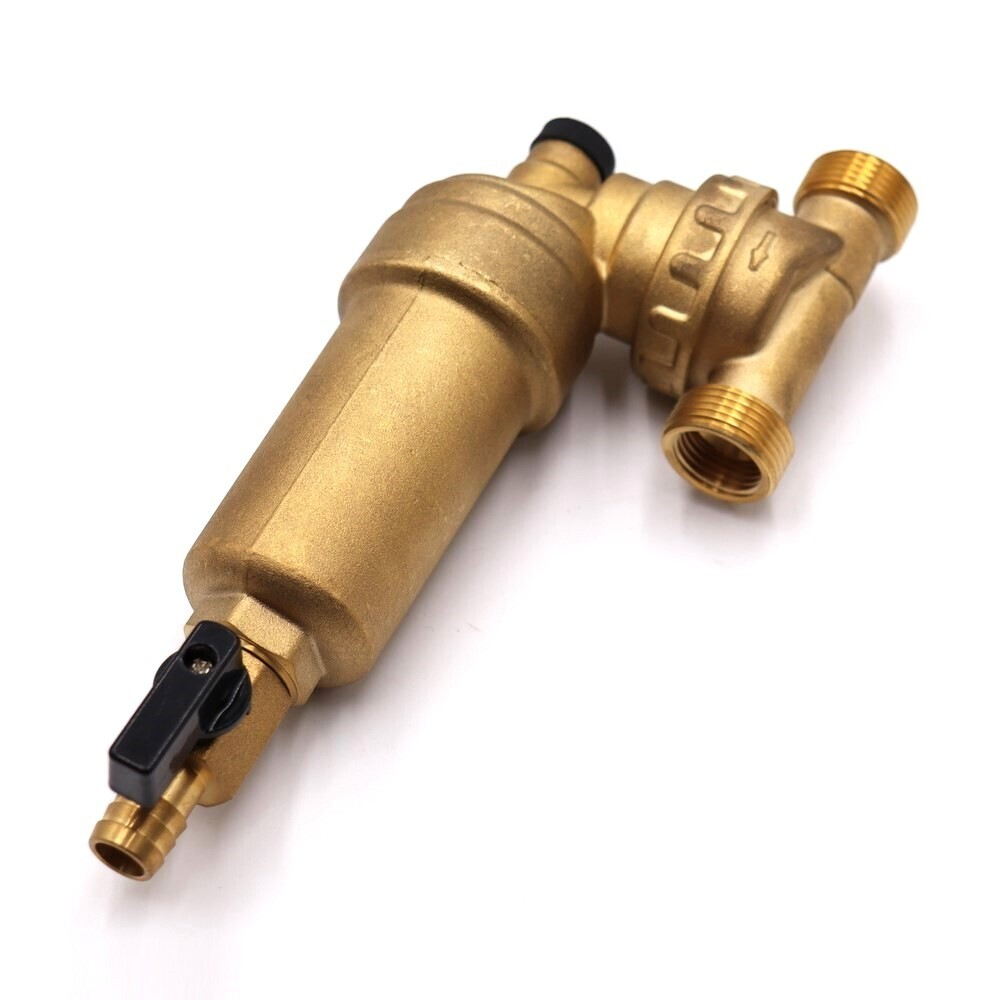 Фильтр свободного вращения с манометром 1/2" для гор.воды VIEIR JH147