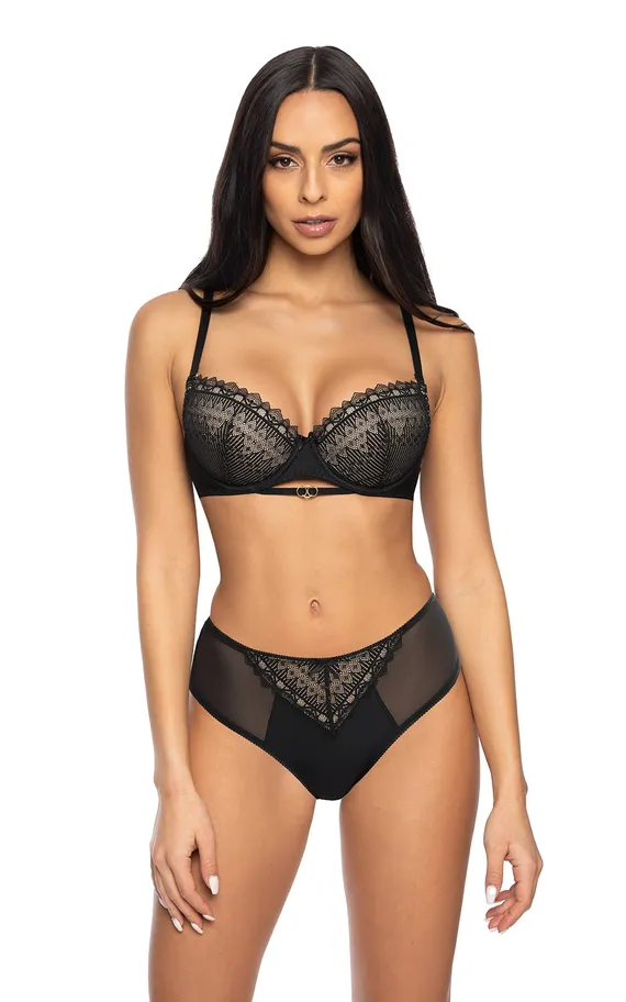 Трусы-слип F-3539-5 Marion Bezowo-Czarny