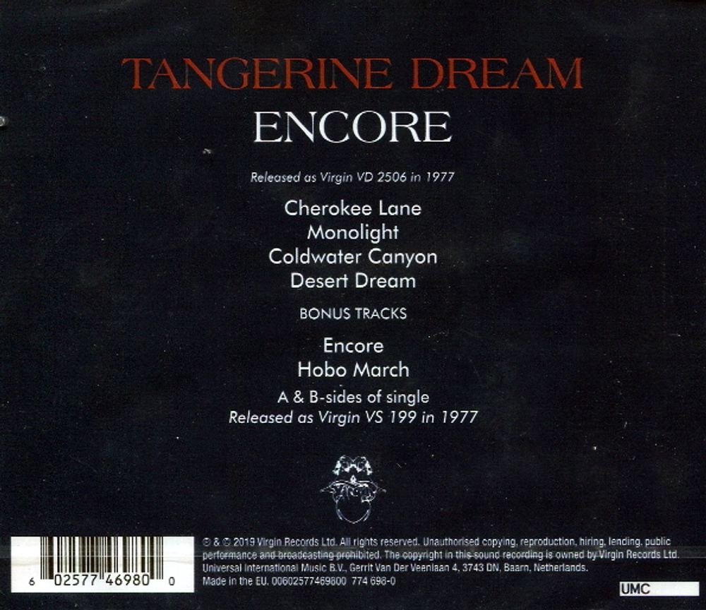 Tangerine Dream / Encore (CD)