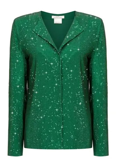 Костюм брючный кристальный изумруд