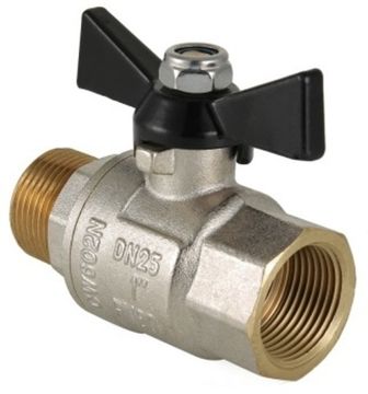 Кран шаровой Valtec Perfect 3/4" ВР/НР ручка-бабочка (арт. VT.318.N.05)