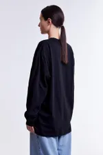 Лонгслив Гербарий Василек Черный