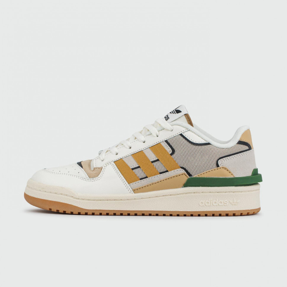 кроссовки Adidas Forum Low White Yellow